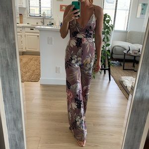 Floral Sleeveless Jumpsuit